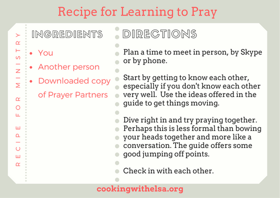 RECIPE FOR MINISTRY